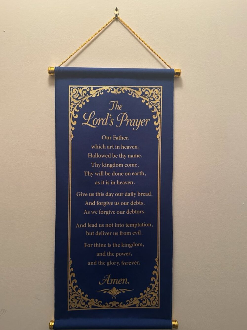🔥The Lord’s Prayer Inspirational Christian Wall Scroll🔥